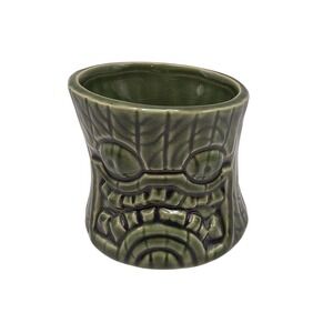 Tiki Mug LENO by 'Big Toe' Tom Laura for Tiki Farm 2008 Shooter Shot Glass Green